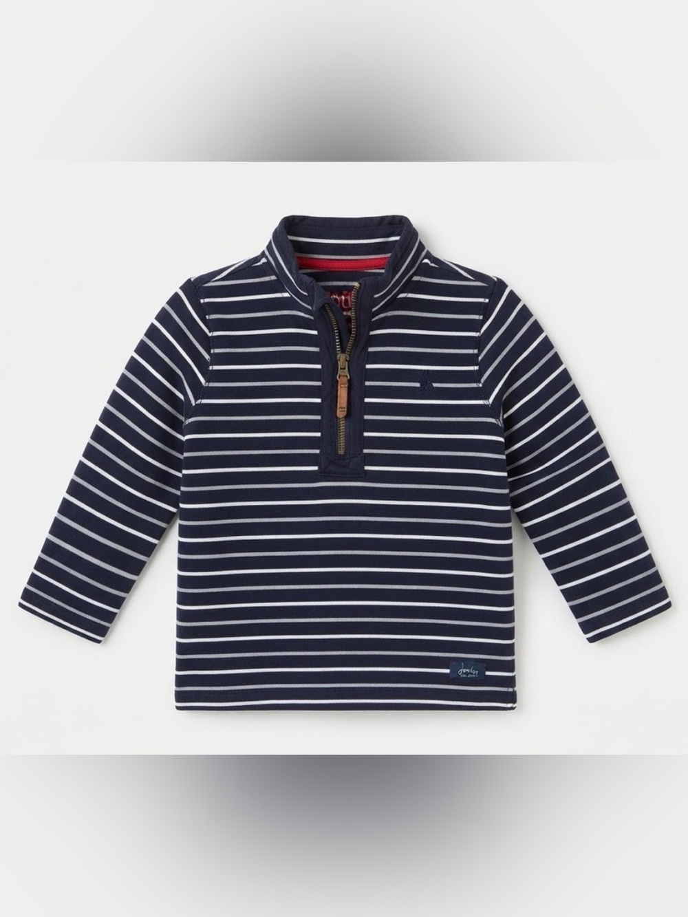 Joules | Navy White Gray Fleece Sweatshirt | 5